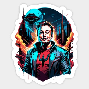 Musk 2077 Sticker